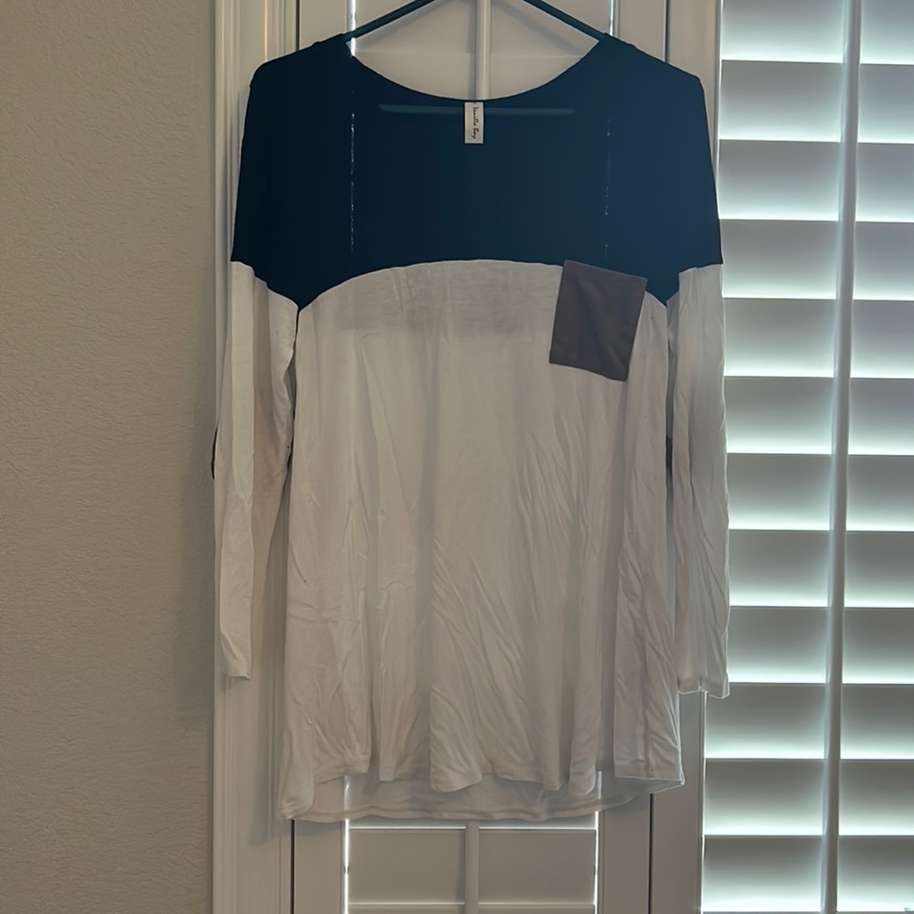 Long sleeve color block